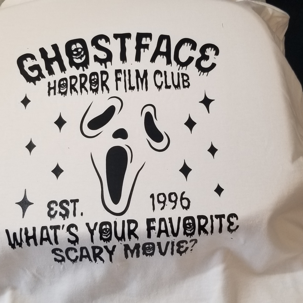Scream Ghostface White Horror Film Club Tee